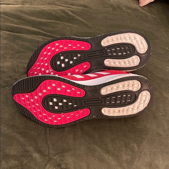 Adidas Women's Bold Red Sneakers - Picture 3 of 6